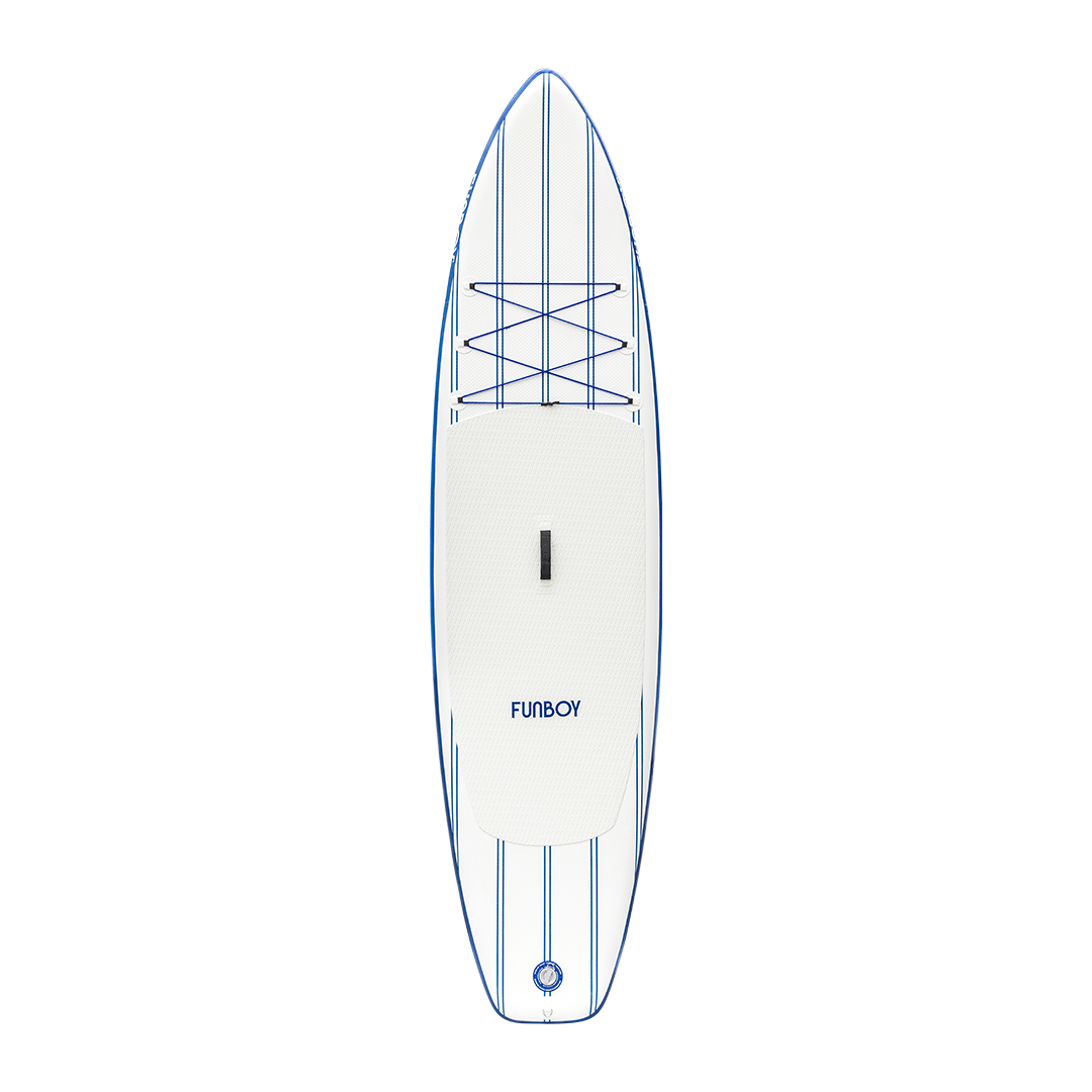 11'6" Inflatable Stand Up Paddle Board Navy & White - FUNBOY