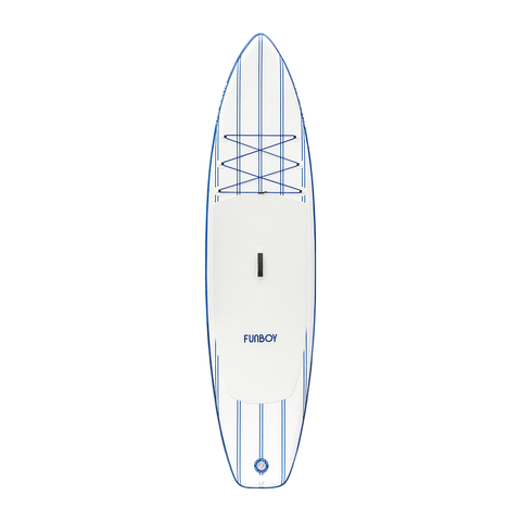 11'6" Inflatable Stand Up Paddle Board Navy & White - FUNBOY