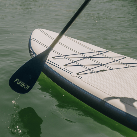 11'6" Inflatable Stand Up Paddle Board Navy & White - FUNBOY
