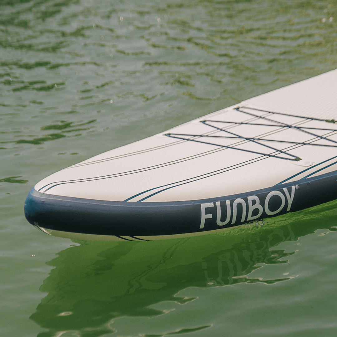 11'6" Inflatable Stand Up Paddle Board Navy & White - FUNBOY