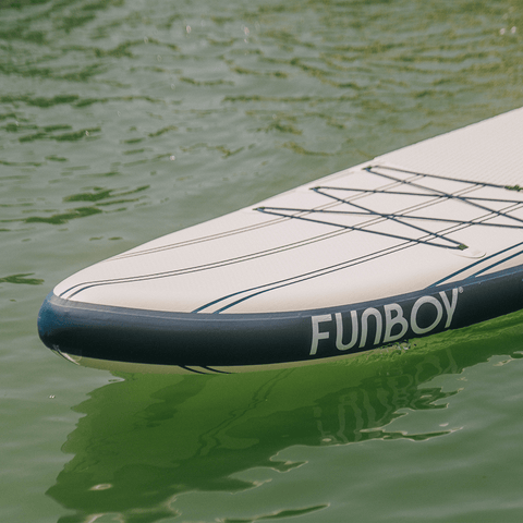 11'6" Inflatable Stand Up Paddle Board Navy & White - FUNBOY