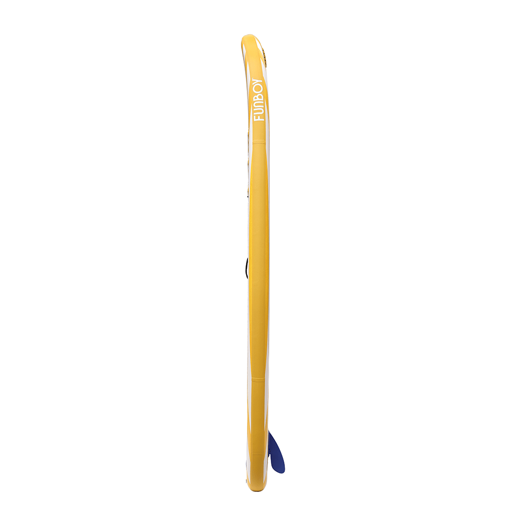11"6' Yellow & White Cabana Striped Inflatable Stand Up Paddle Board