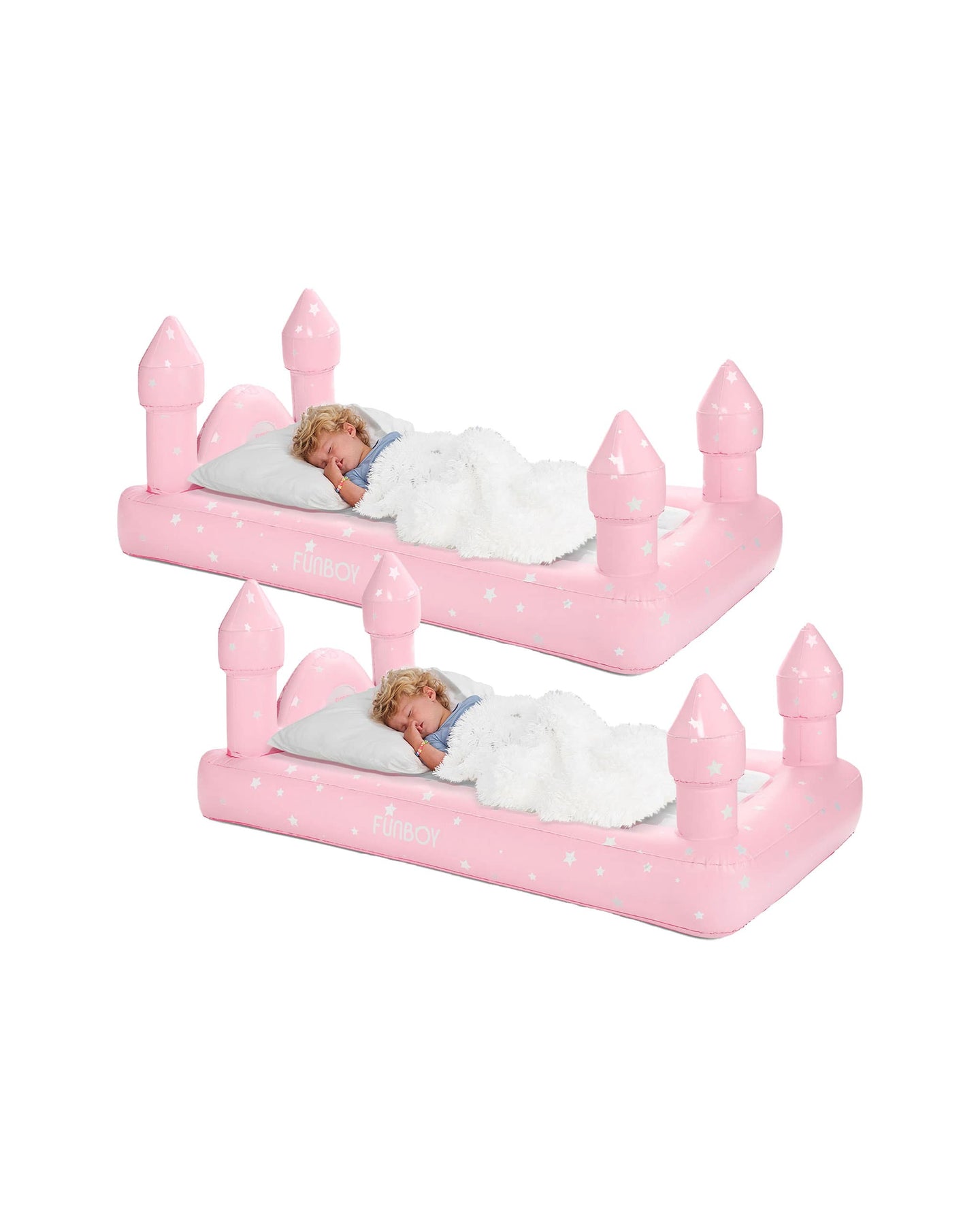 Kids Sleepover Bed - Pink Castle Airbed 