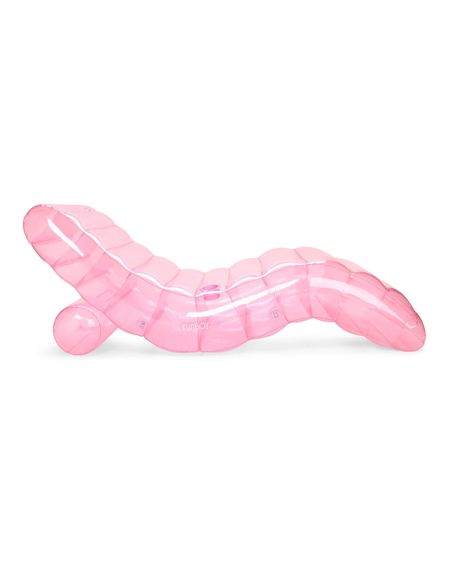 Clear Pink Chaise Lounger Pool Float