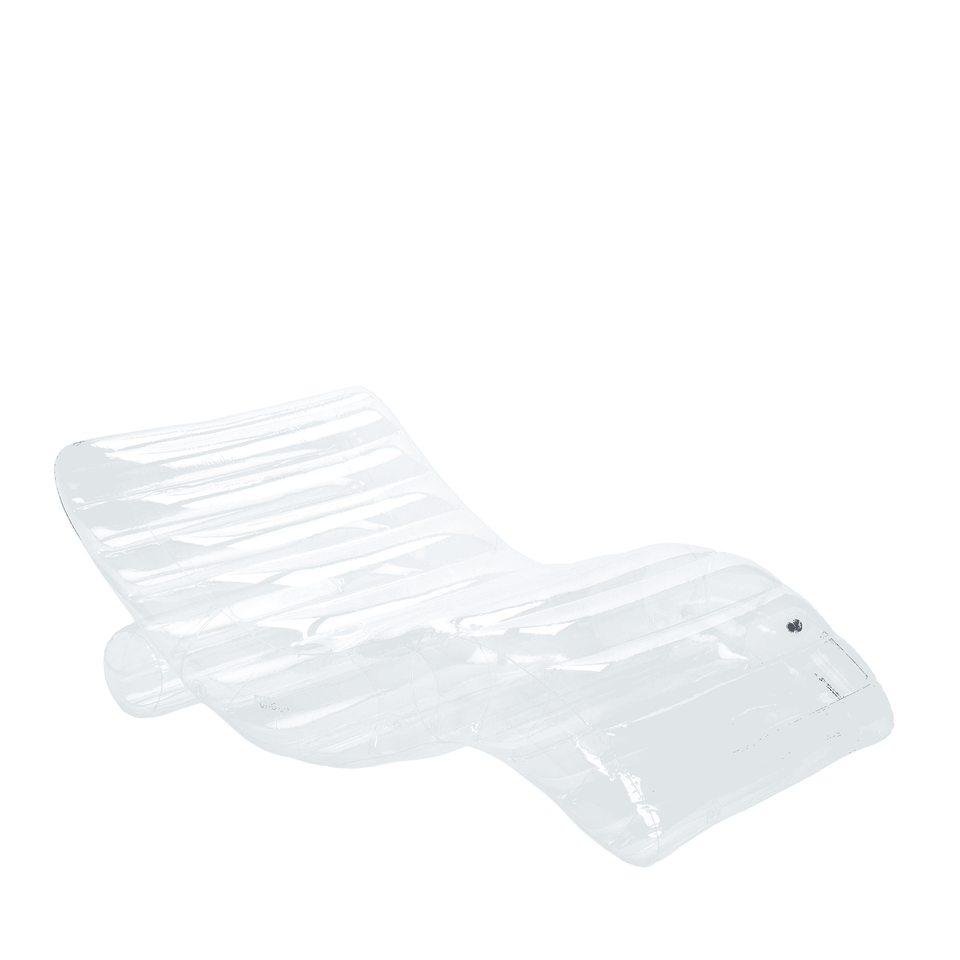 Clear Chaise Lounger Pool Floats - FUNBOY