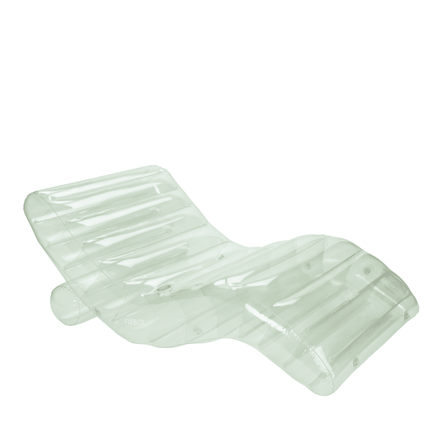 Clear Seaglass Chaise Lounger Pool Float - FUNBOY
