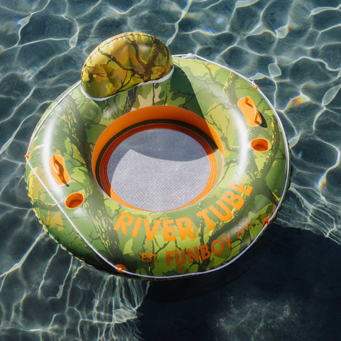 Inflatable camo river tube