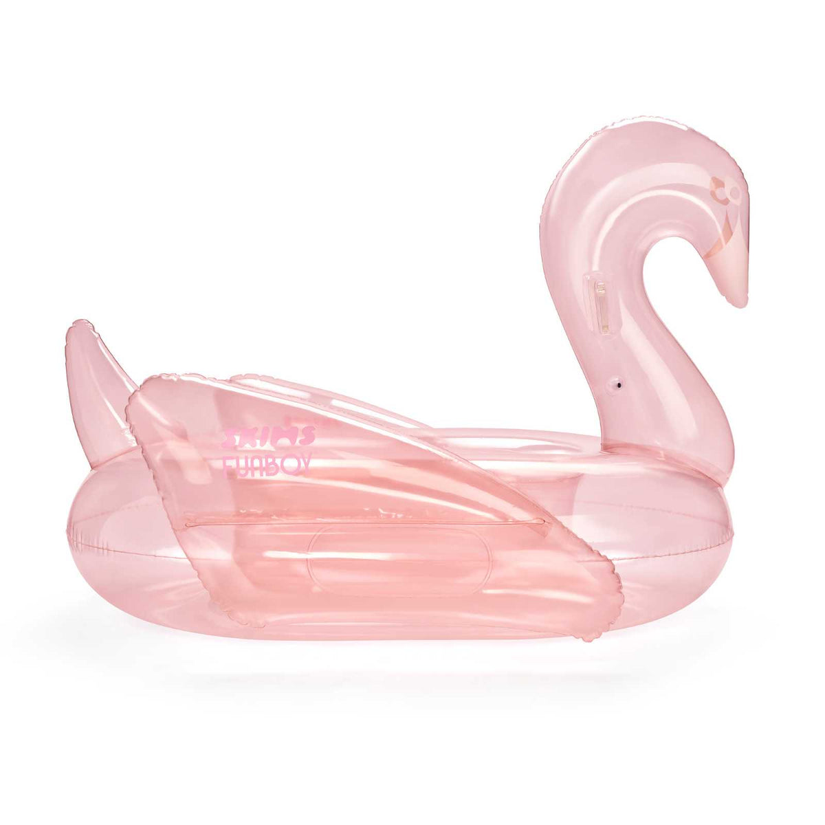 SKIMS x FUNBOY Cherry Blossom Clear Swan Pool Float - FUNBOY