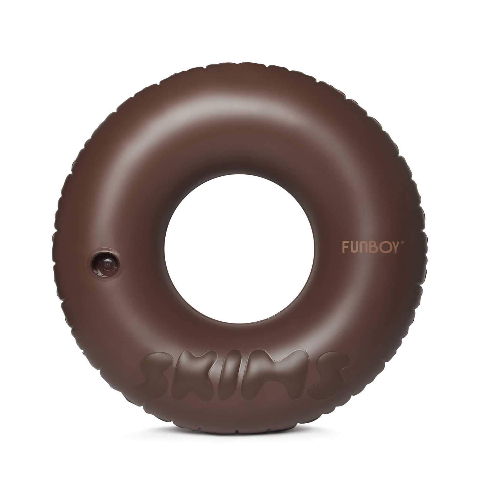 Cocoa Brown SKIMS x FUNBOY embossed  Tube Float with cup holder