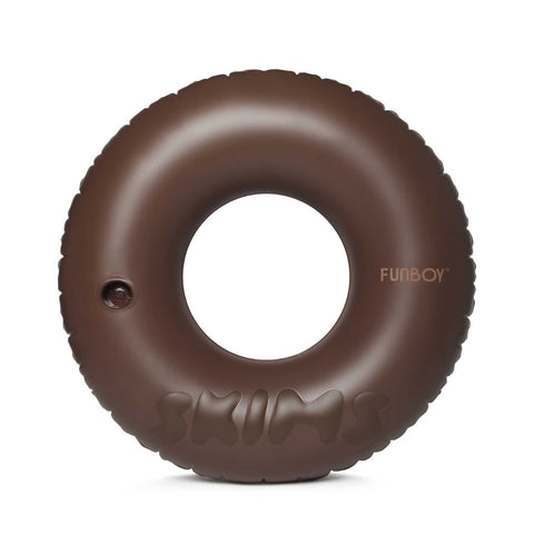 Cocoa Brown SKIMS x FUNBOY embossed  Tube Float with cup holder