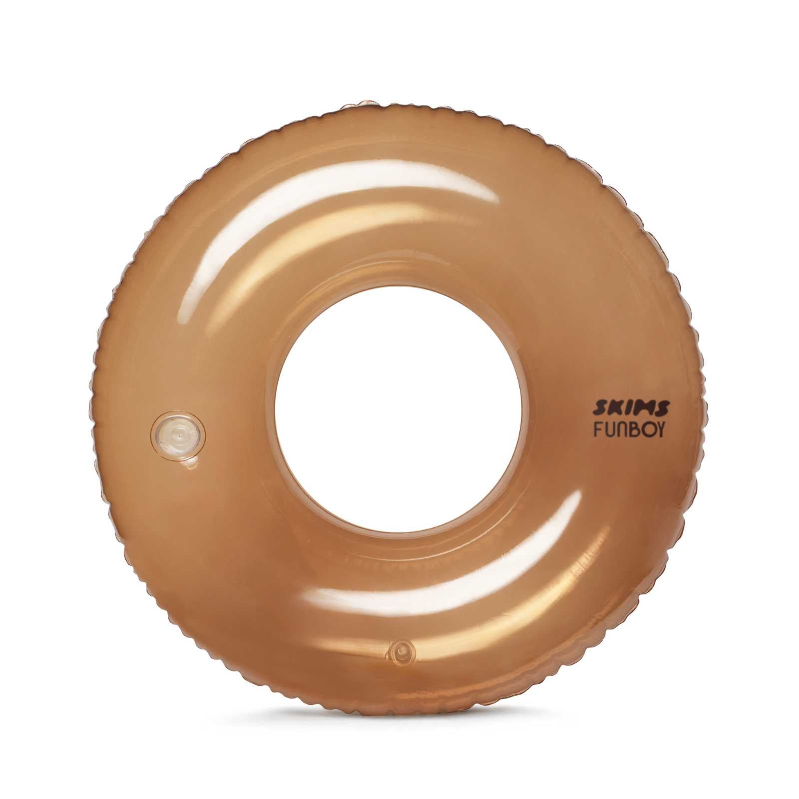SKIMS x FUNBOY Clear Sienna Colored Tube Pool float