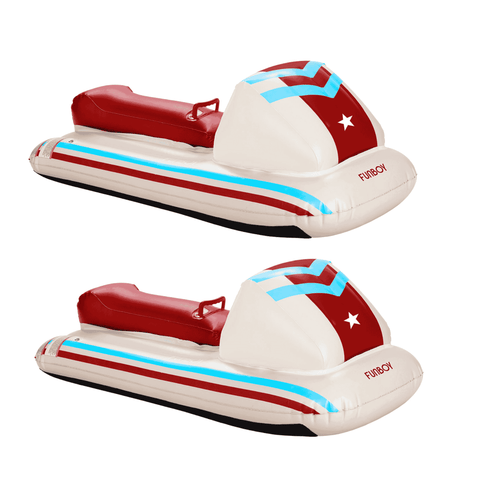 Kids Snow Sled Red Racer - 2 Pack