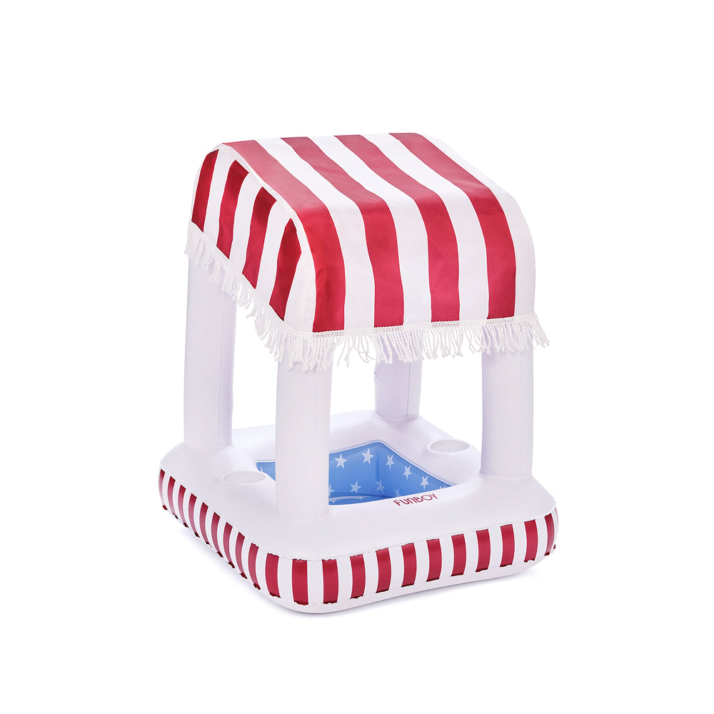 red white blue cabana bar