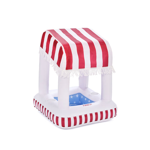 red white blue cabana bar