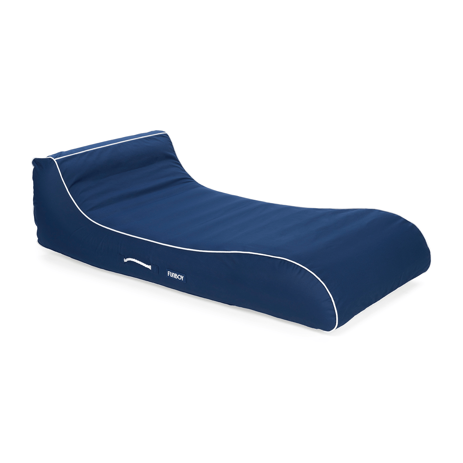 Fabric Covered Pool Float - Navy Sunbed Lounger - FUNBOY