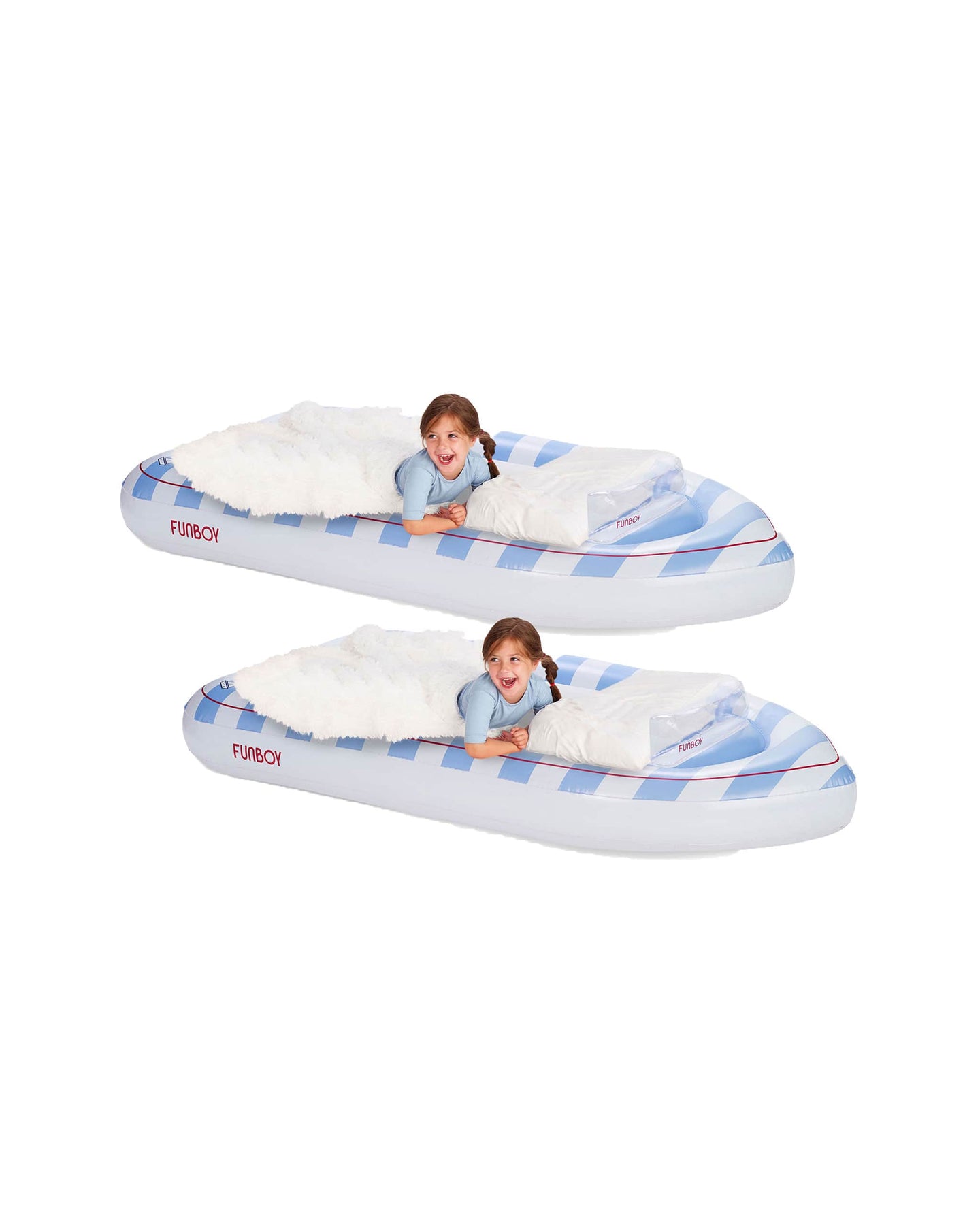 Kids Sleepover Bed Air Mattress - Speed Boat