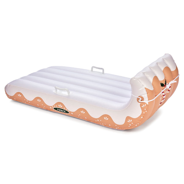 Gingerbread Toboggan Snow Sled - FUNBOY