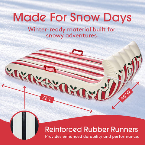 Made for Snow Days toboggan snow sled