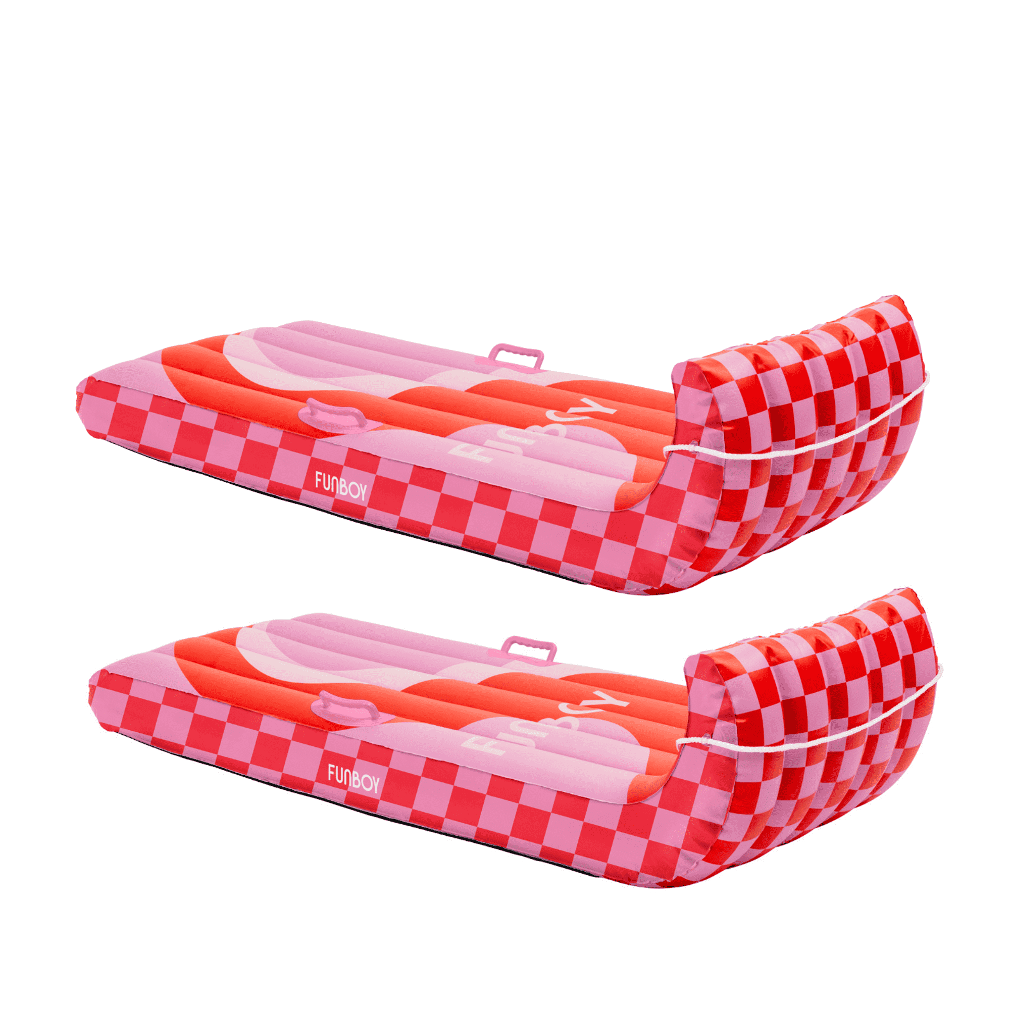 【新品未開封】Summer End Tobogganing Record Inflatable Toboggan Sled, Winter Wave, 2-Pack - FUNBOY