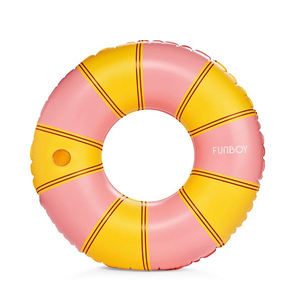 FUNBOY Pink Vintage Stripe Tube Float