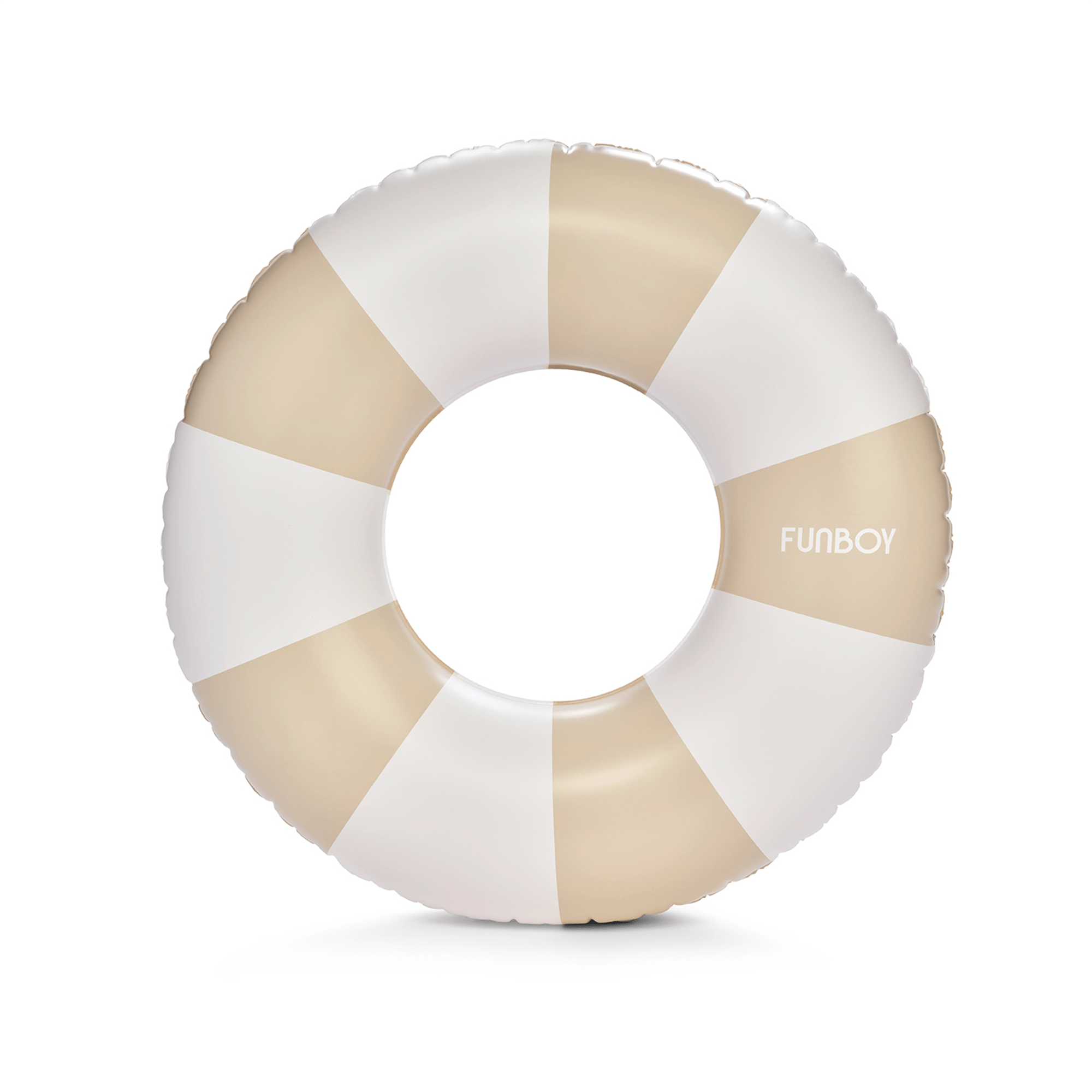 Vintage Tan Stripe Inflatable Kids Pool Float Tube 34" | Pool Floats for Kids |Inner Tube Swimming Pool Toys Swim Rings | Swimming Pool Accessories & Pool Lounger Float for Pool Party & Summer