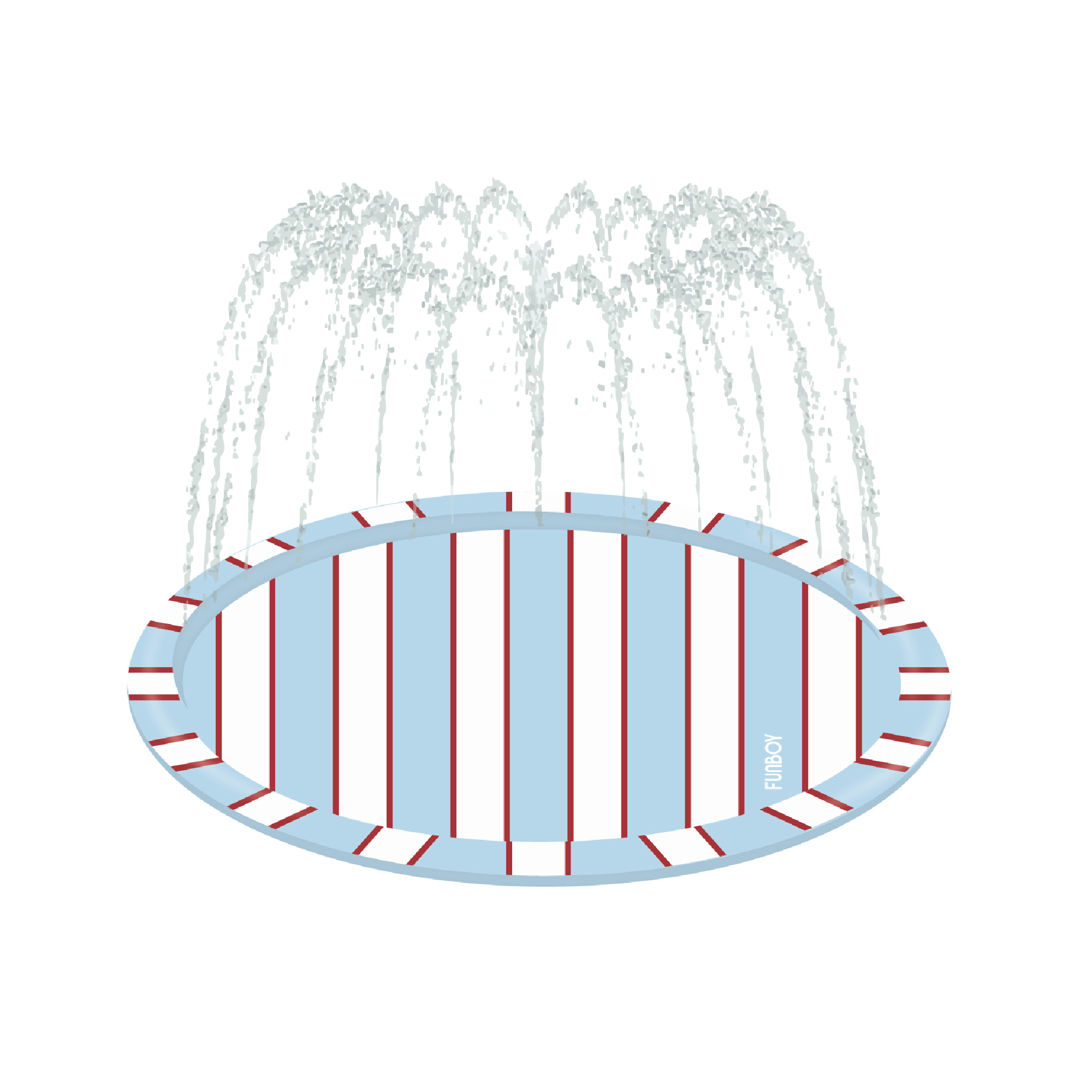 Classic Striped Splash Pad – 64" Summer Water Fun for Kids
