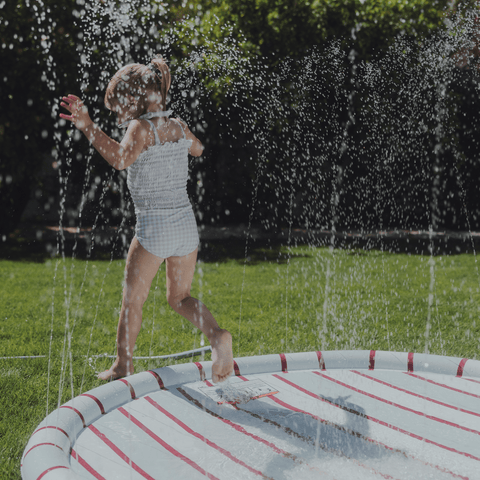 Classic Striped Splash Pad – 64" Summer Water Fun for Kids
