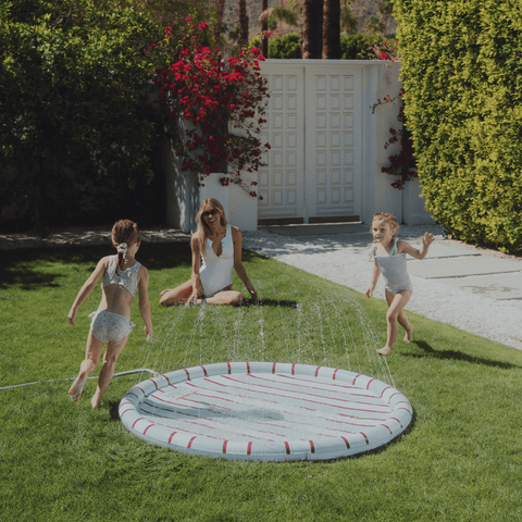 Classic Striped Splash Pad – 64" Summer Water Fun for Kids
