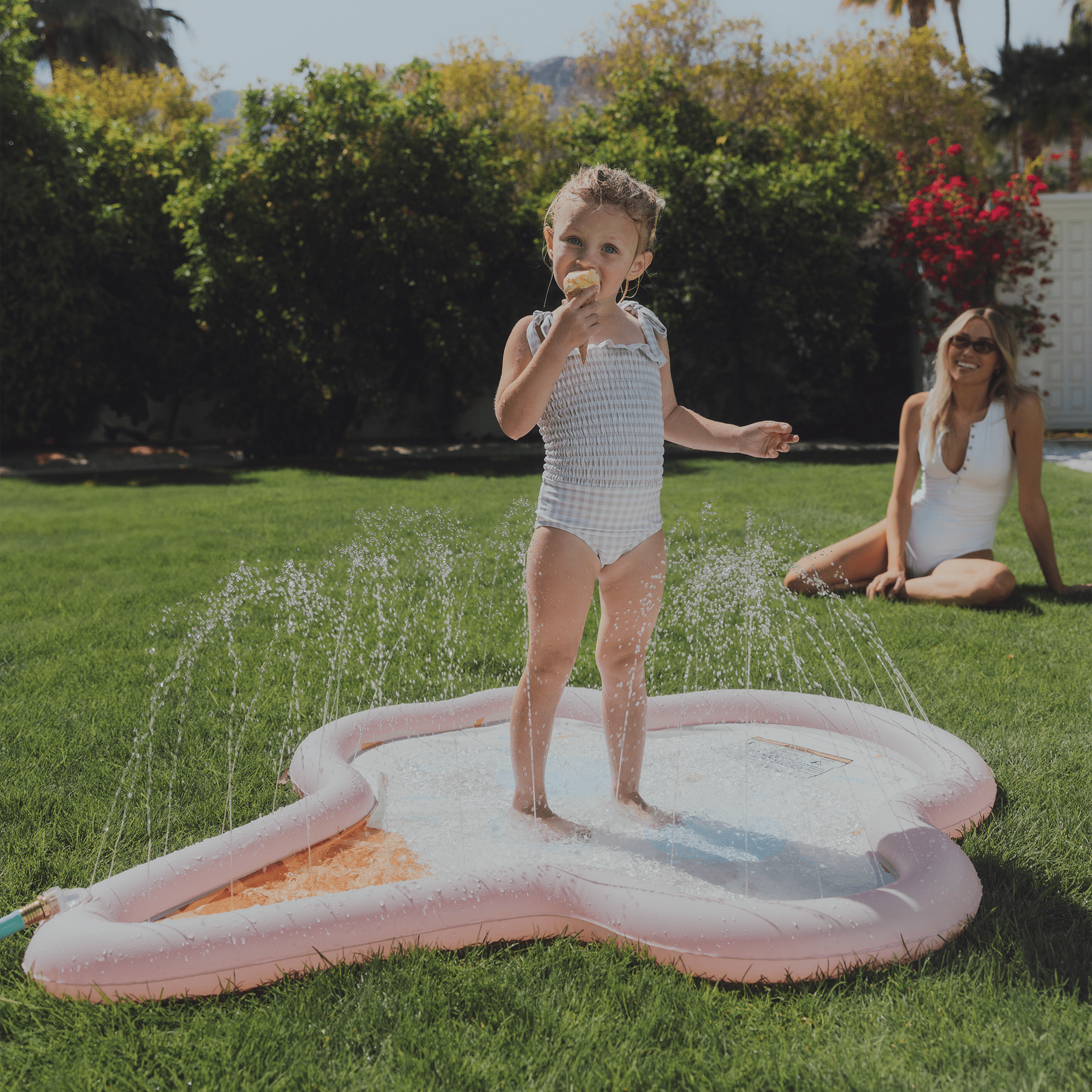 Ice Cream Cone Splash Pad – Cute Pastel Water Play for Kids Ages 6+