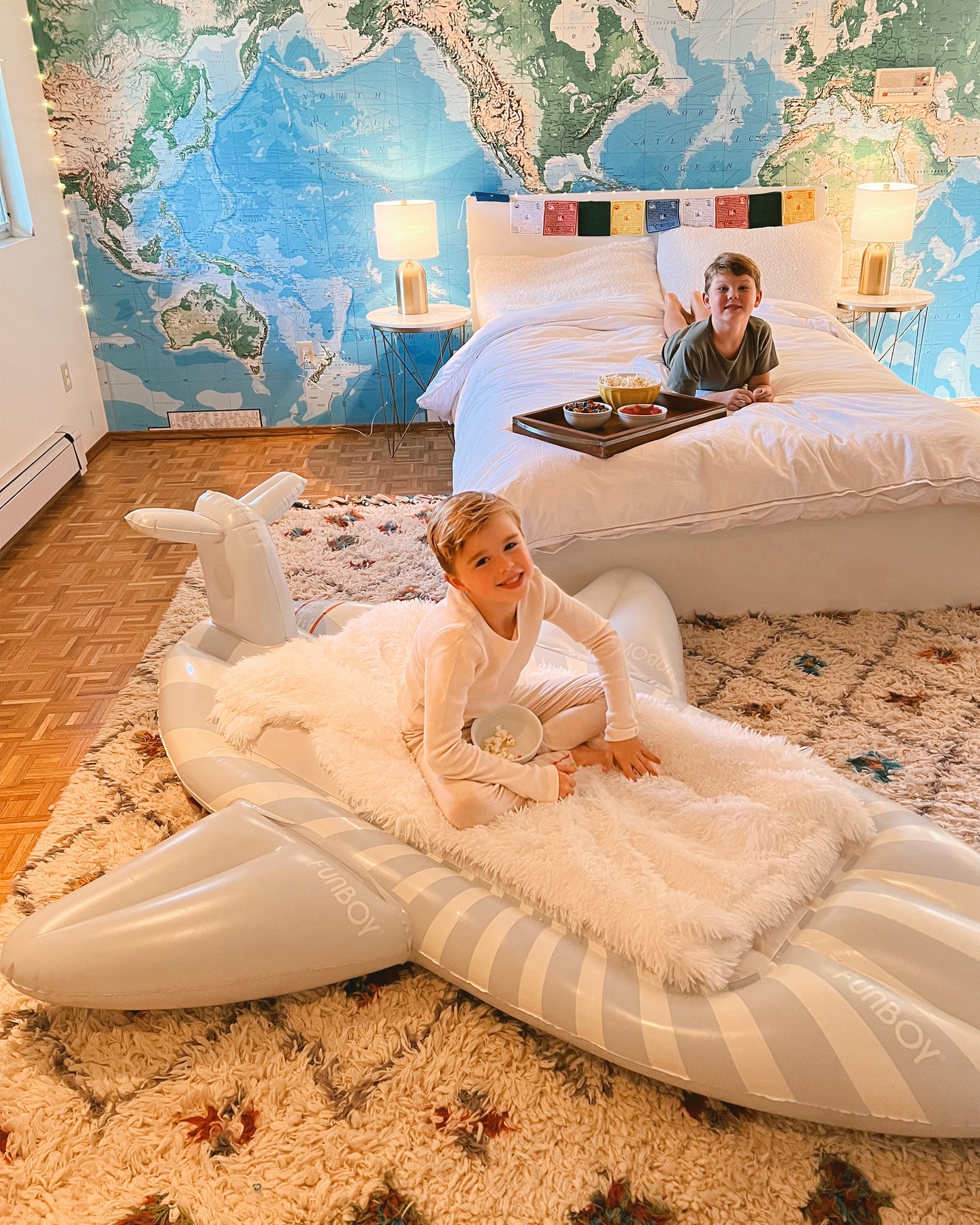 Airplane Kids Sleepover Air Mattress 
