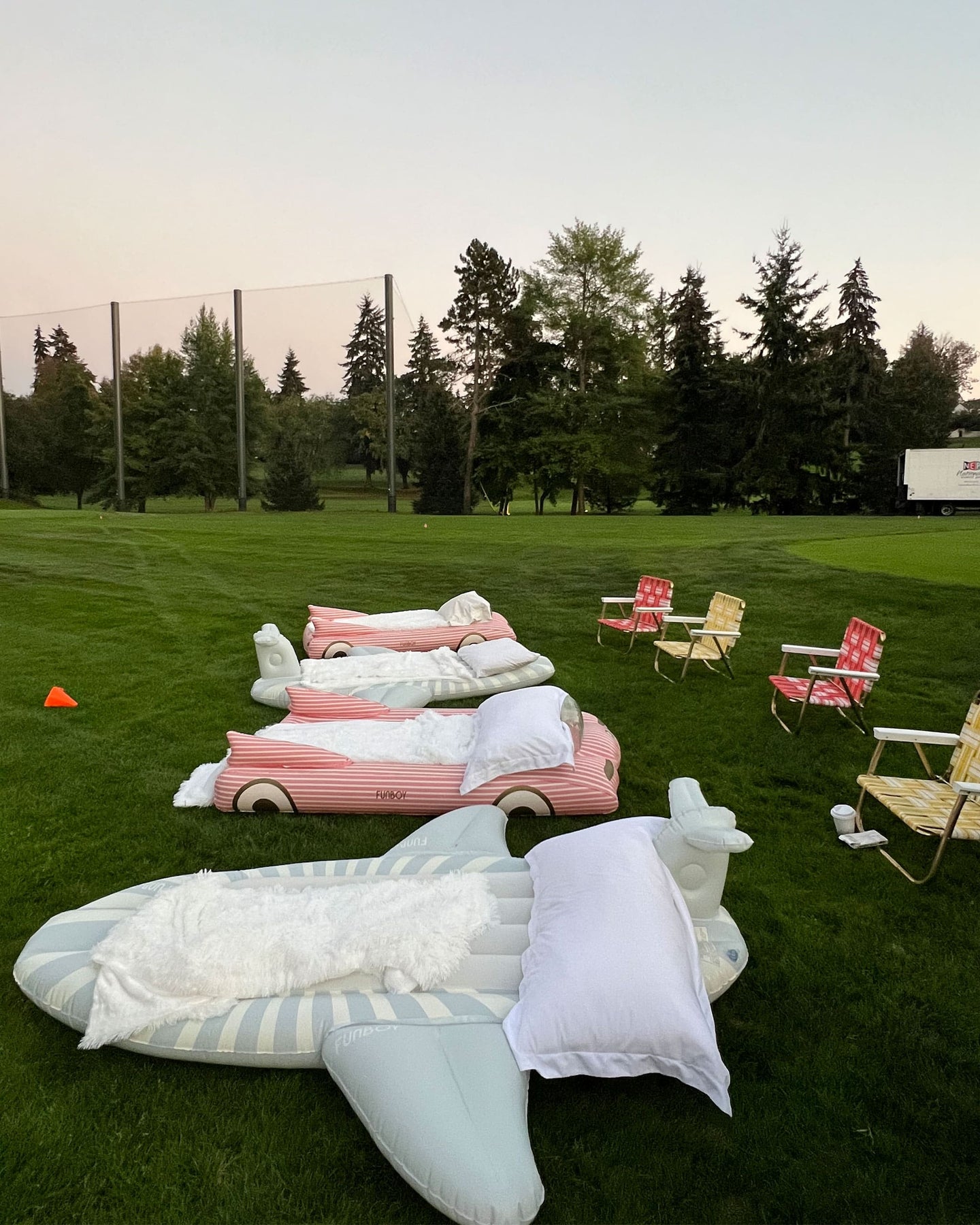Airplane Kids Sleepover Air Mattress 