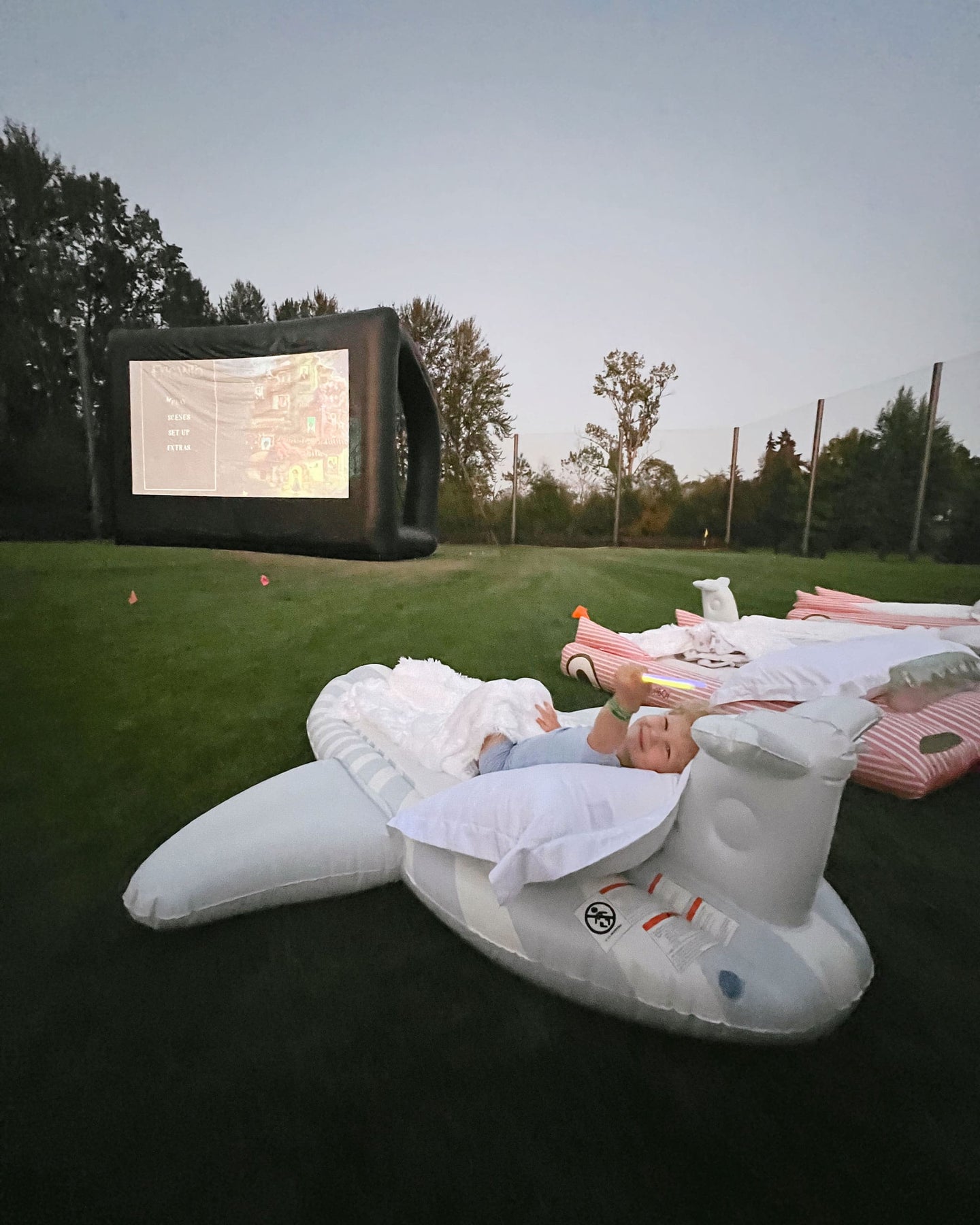 Airplane Kids Sleepover Air Mattress 