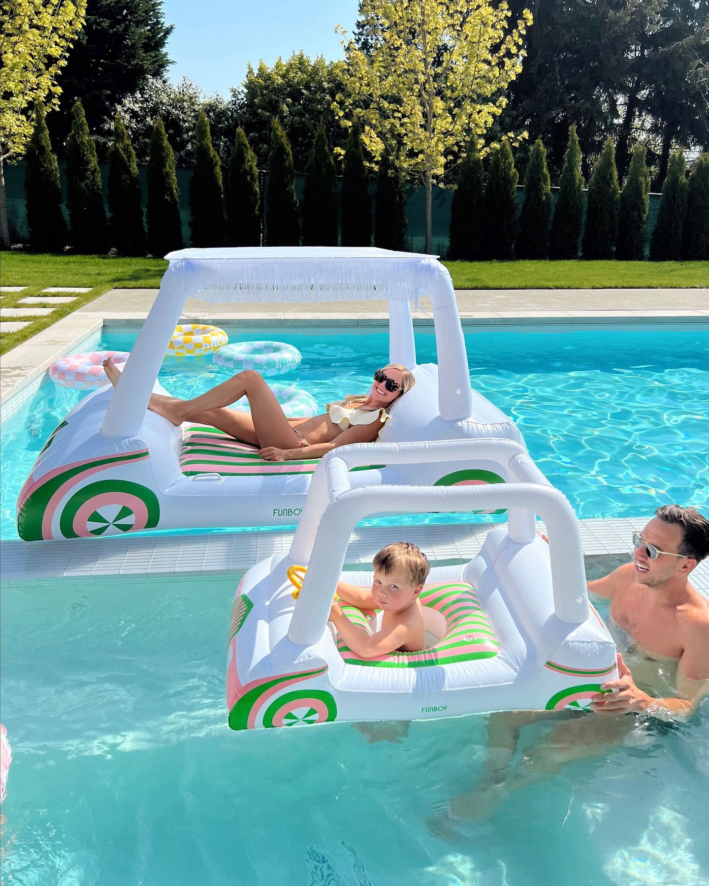 Baby Golf Cart Pool Float w/ shade