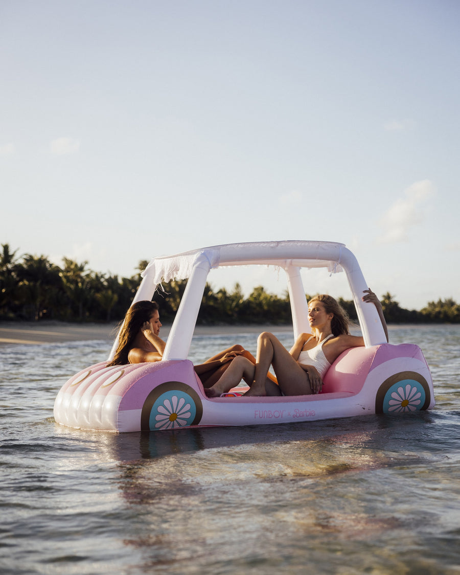 Malibu Barbie™ Golf Cart Pool Float with Shade - FUNBOY