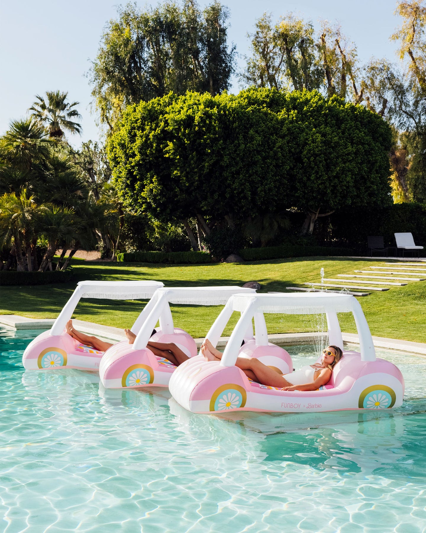 Pink Golf Cart Barbie Pool Float