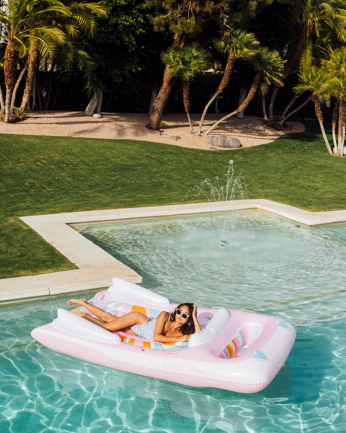 Best Pool Float - Pink Barbie Convertible Car Float