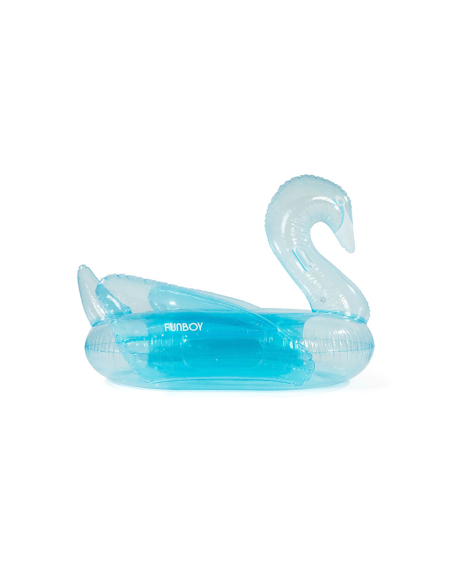 Clear Blue Swan Pool Float