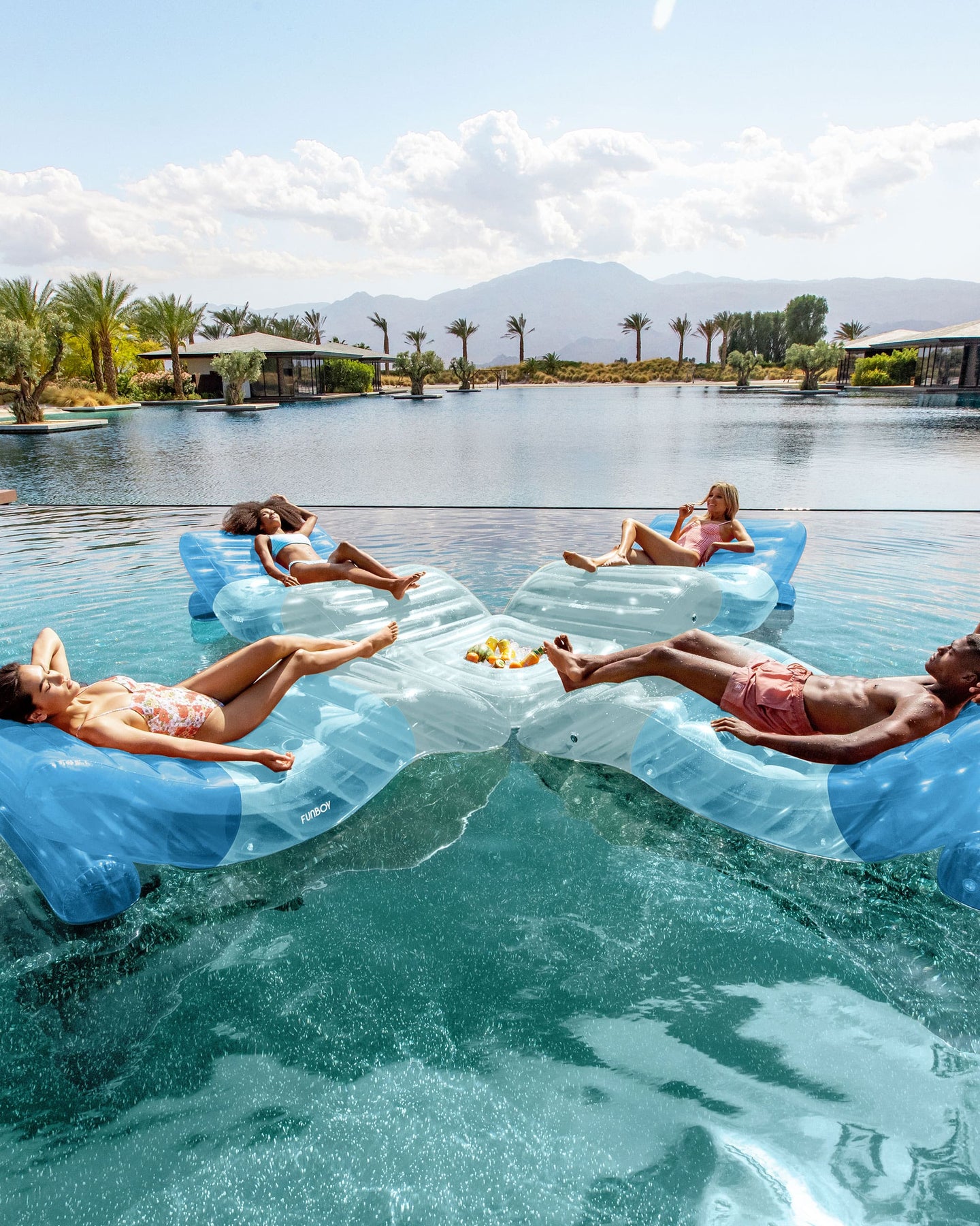 Best Pool Float -Blue Chaise Lounger