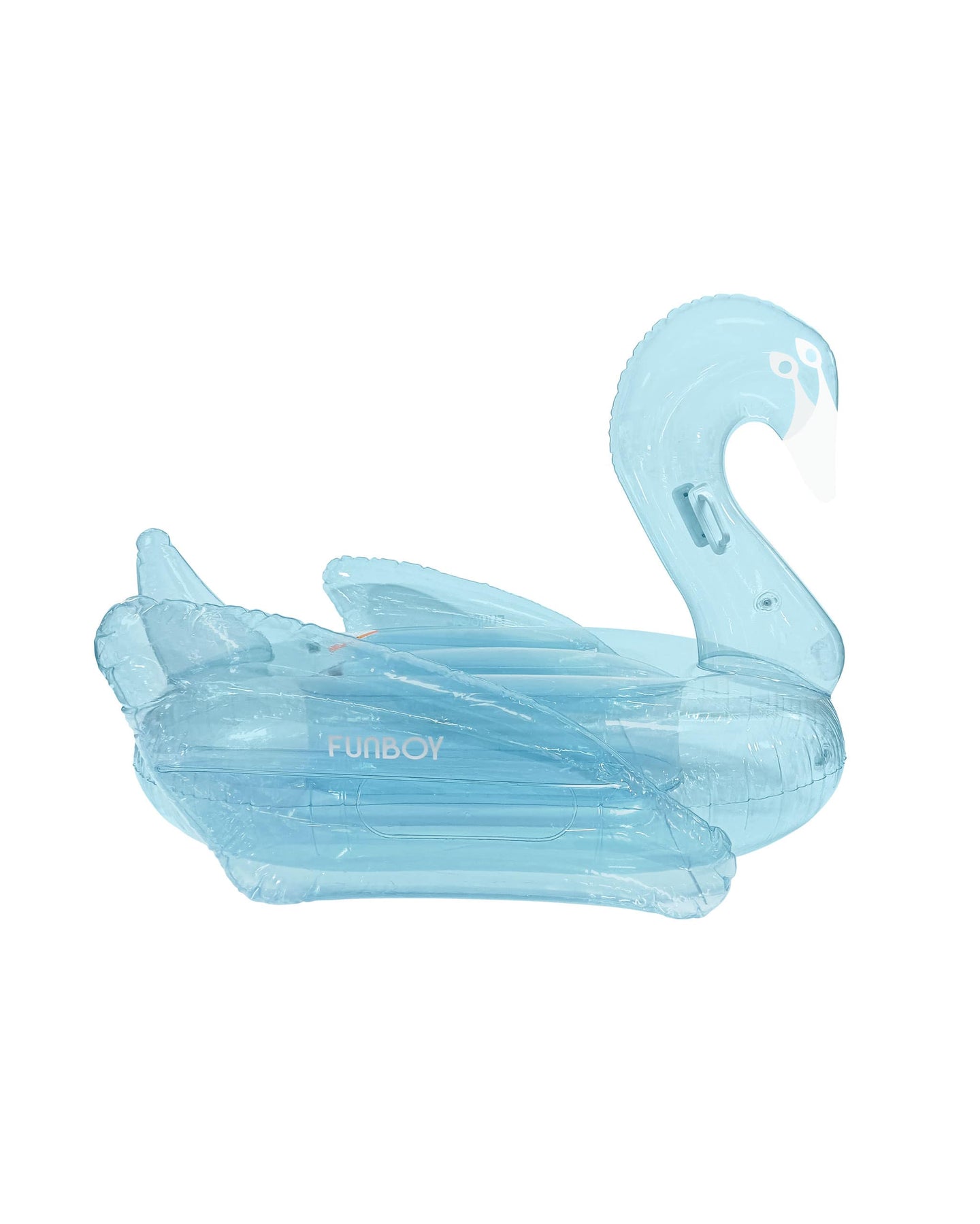 Clear Blue Swan Pool Float