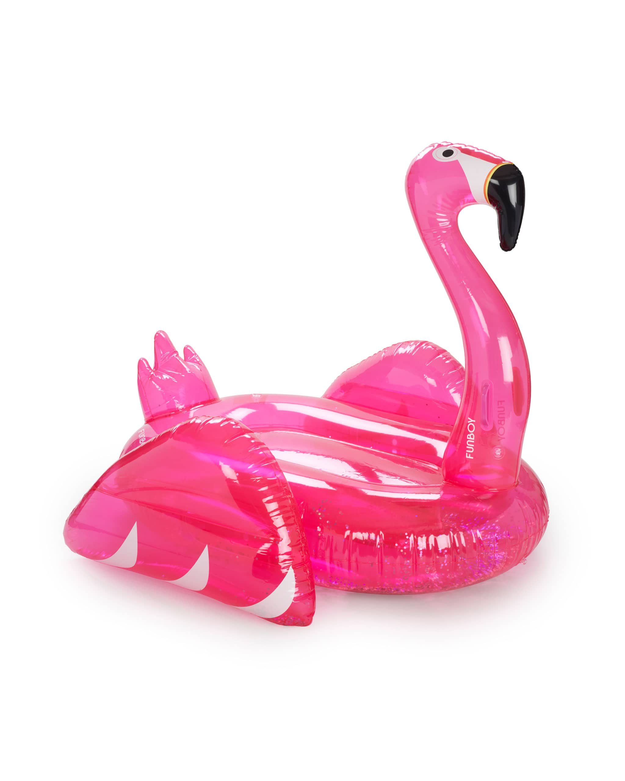 Clear Pink Glitter Flamingo - FUNBOY