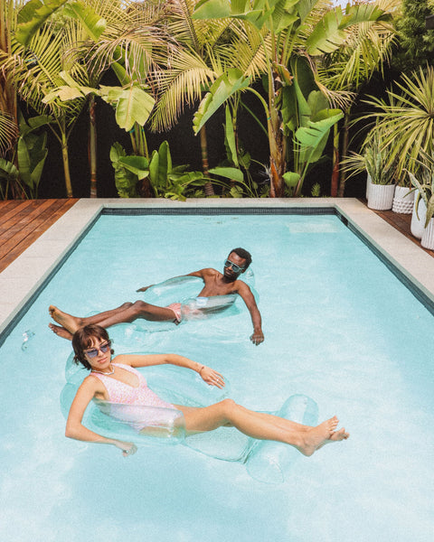 Clear Aqua Mesh Chair - In and out of water pool float