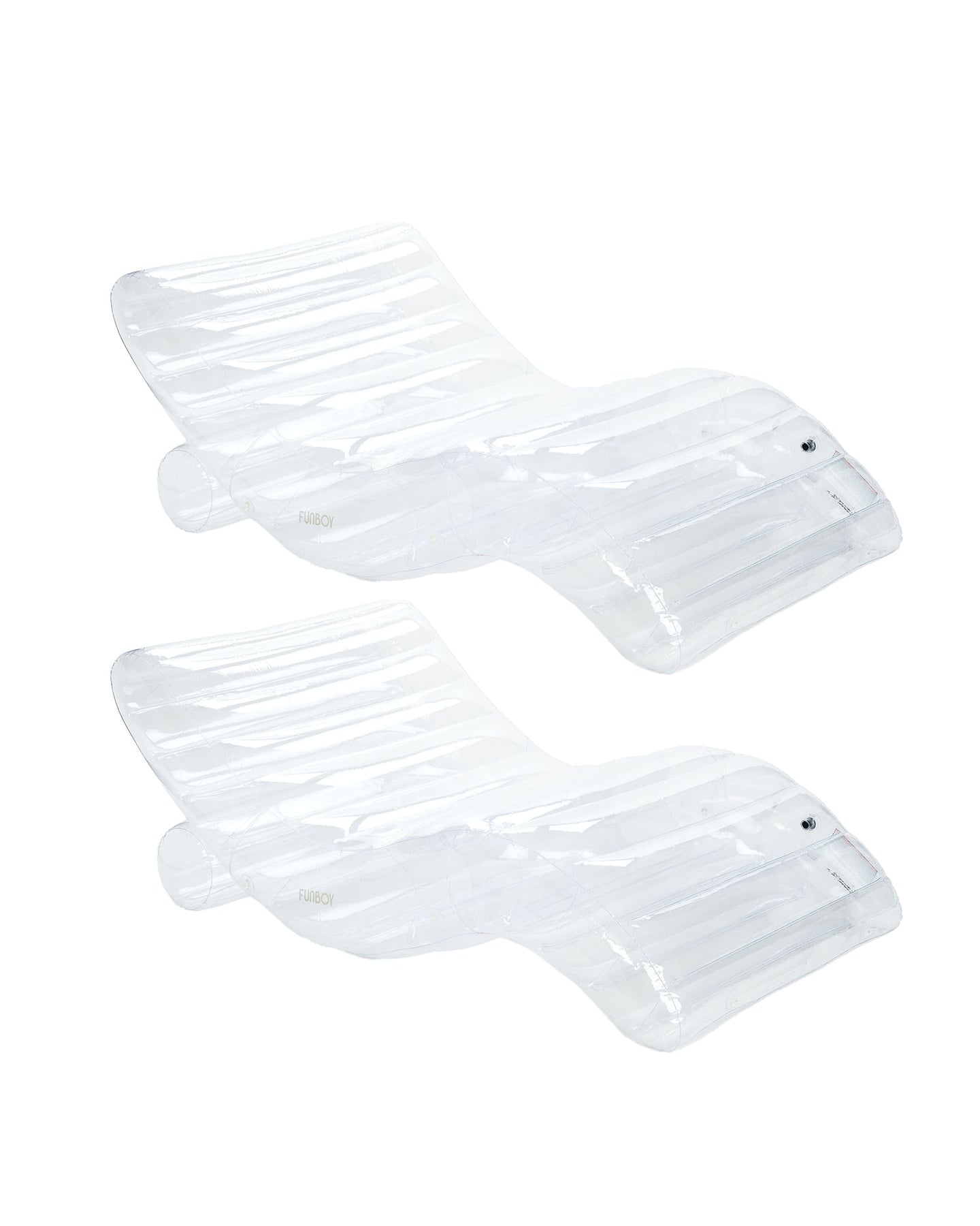 Super Clear Chaise Lounger Pool Float -2 Pack