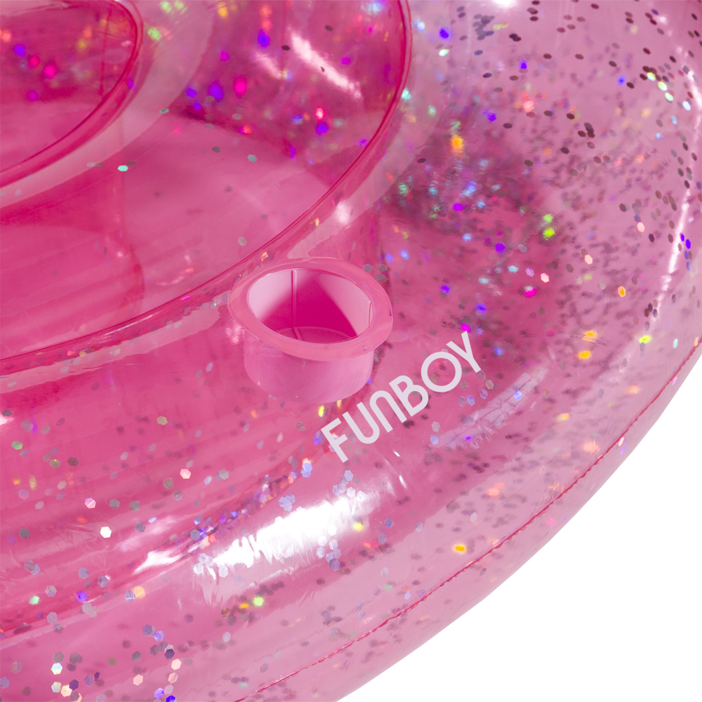 FUNBOY Glitter Pink Unicorn Pool Float - Cupholder