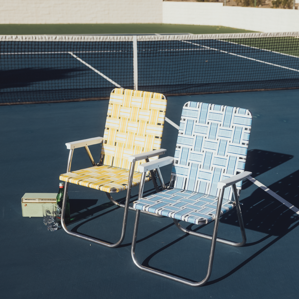 Retro Blue Lawn Chair by FUNBOY