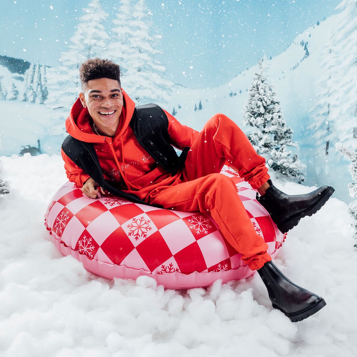 Winter Inflatable CheckeredSnow Tube by FUNBOY