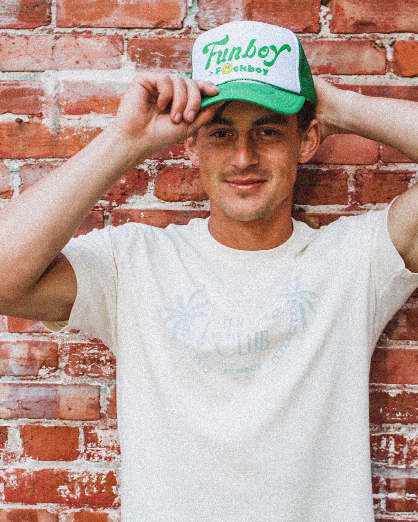 Funboy Merch - Funboy greater than green trucker hat