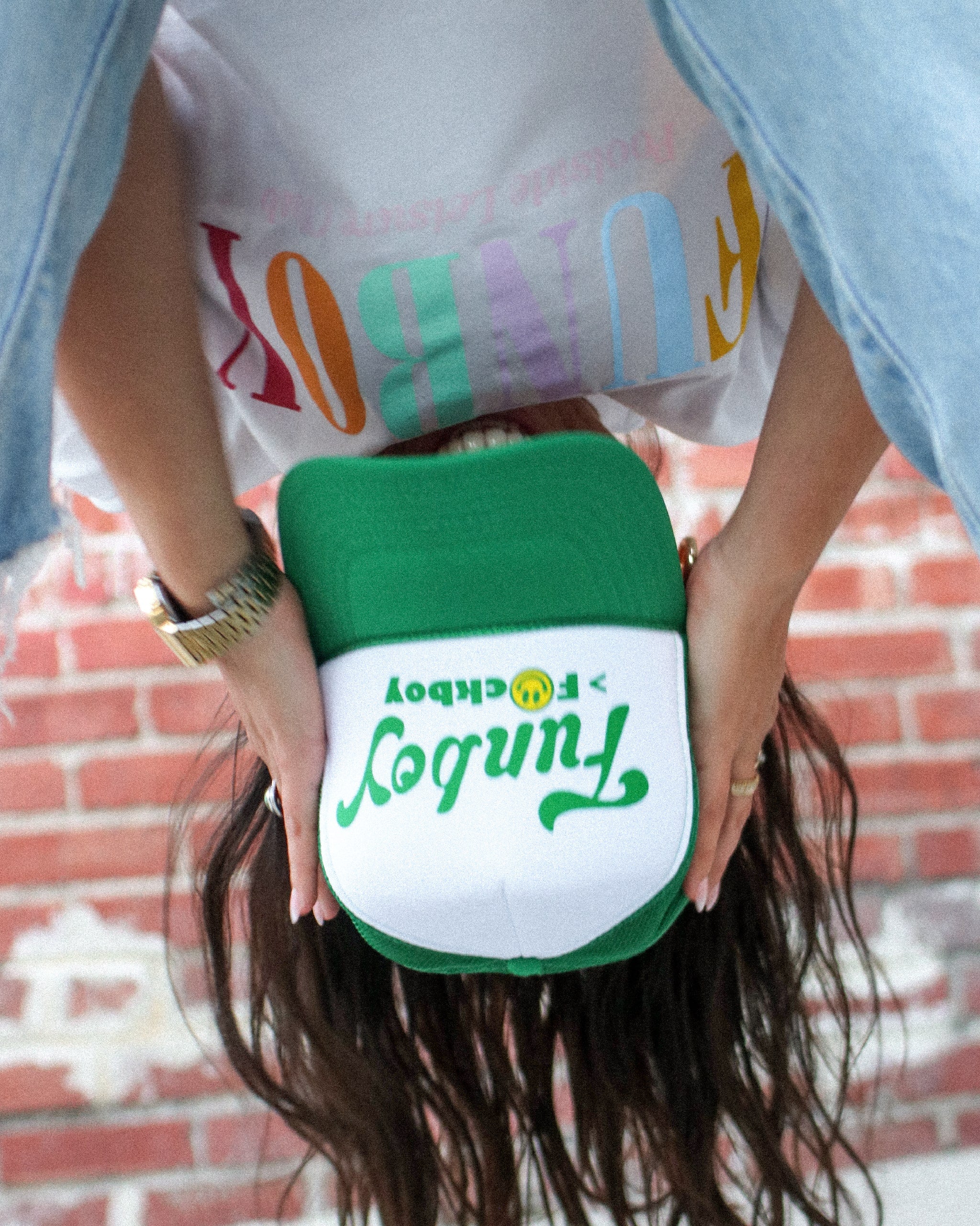 Funboy Merch - Funboy greater than green trucker hat