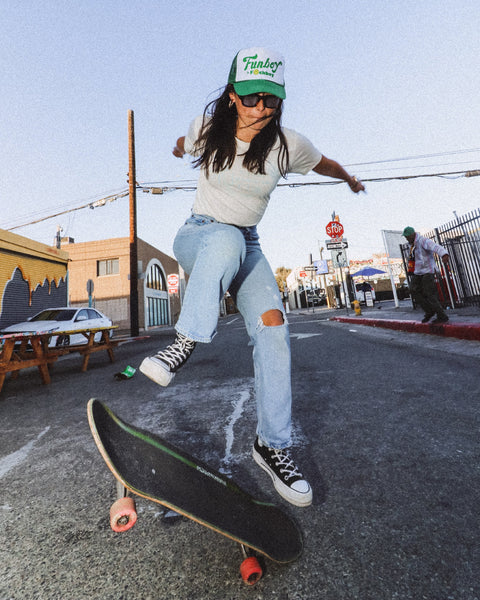 Funboy Merch - Funboy greater than green trucker hat