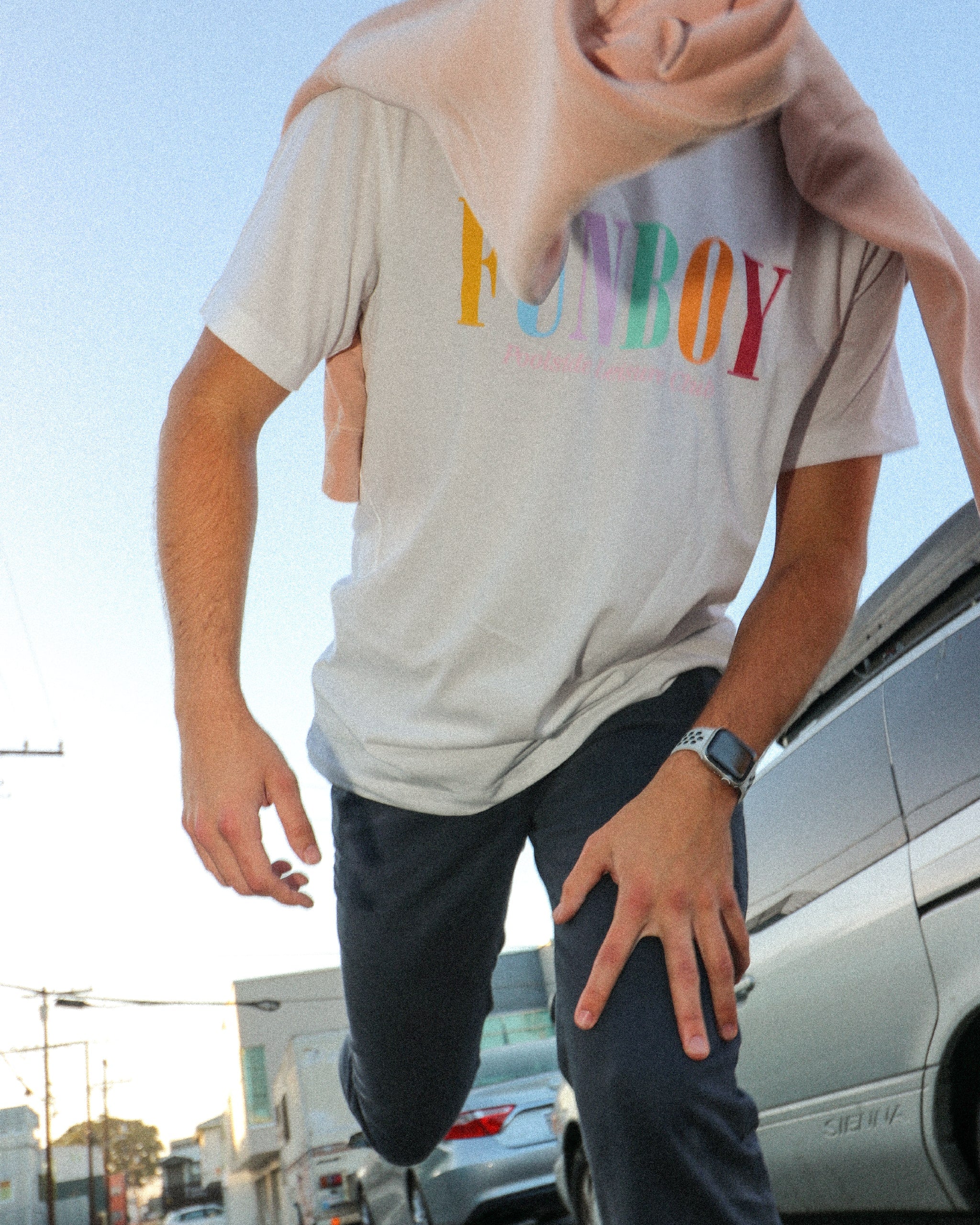 Funboy Merch - White Varsity Tee