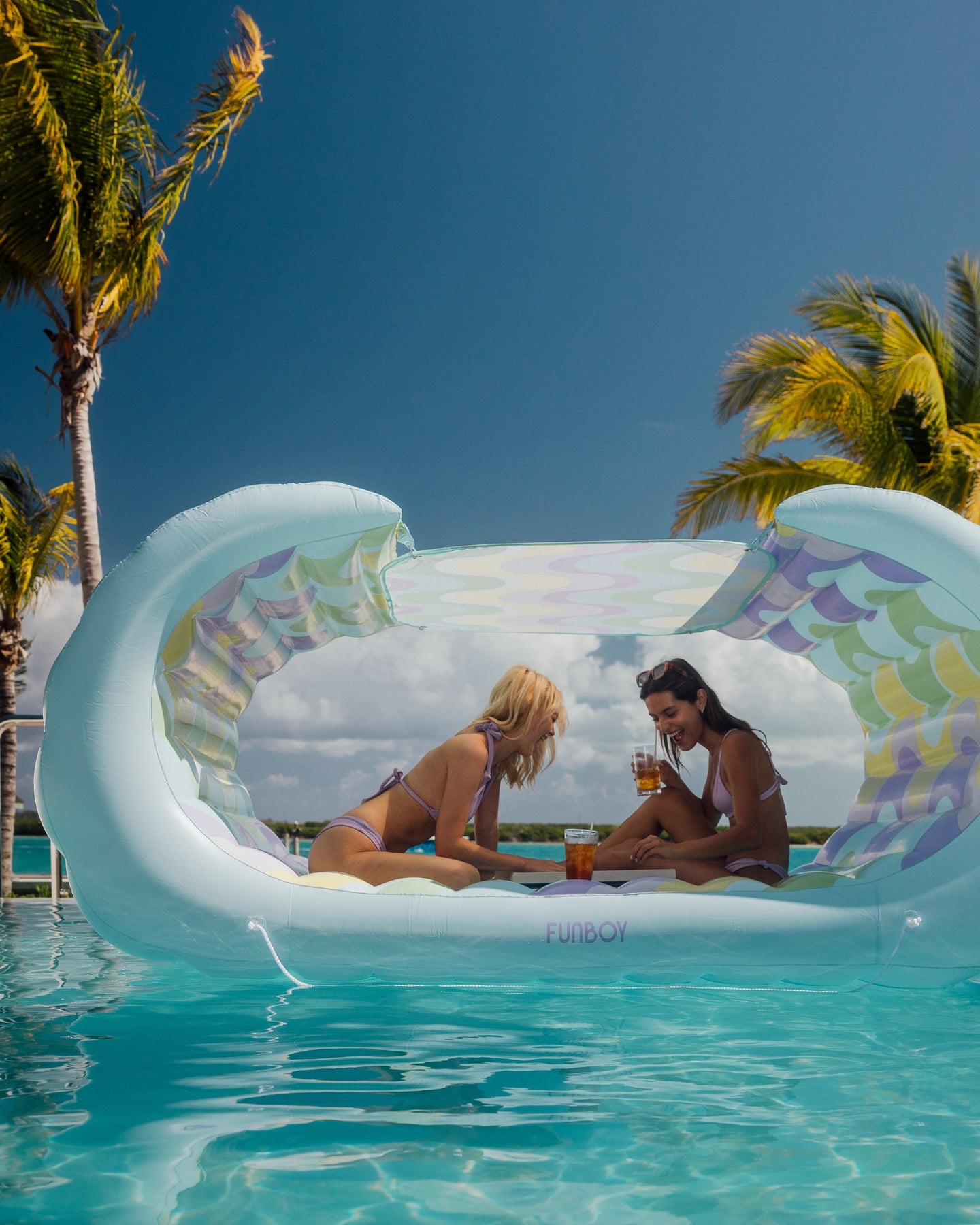 Best Pool Float w/ Shade - 70s Bali Lounger Cabana
